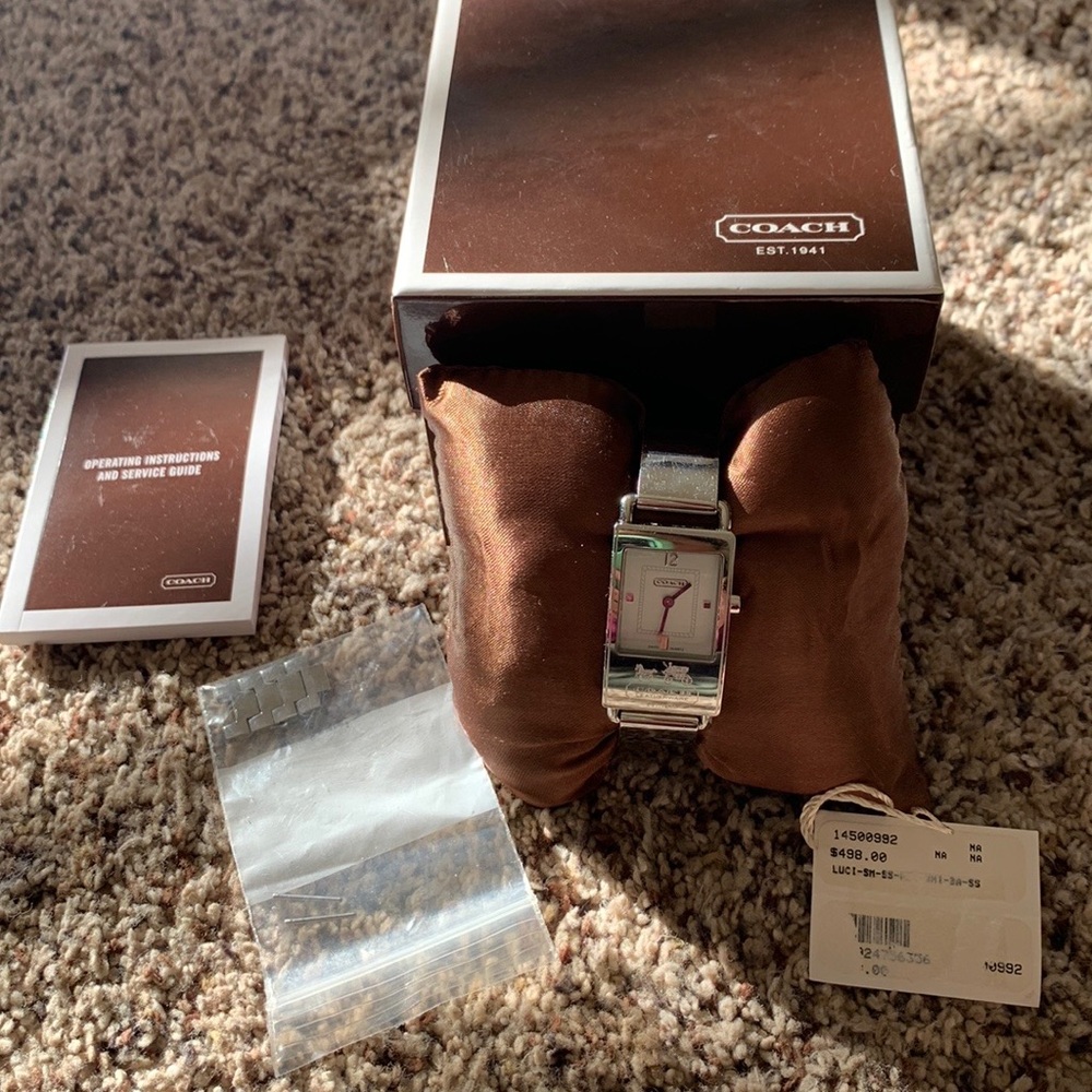 Beautiful with tags never warn coach watch